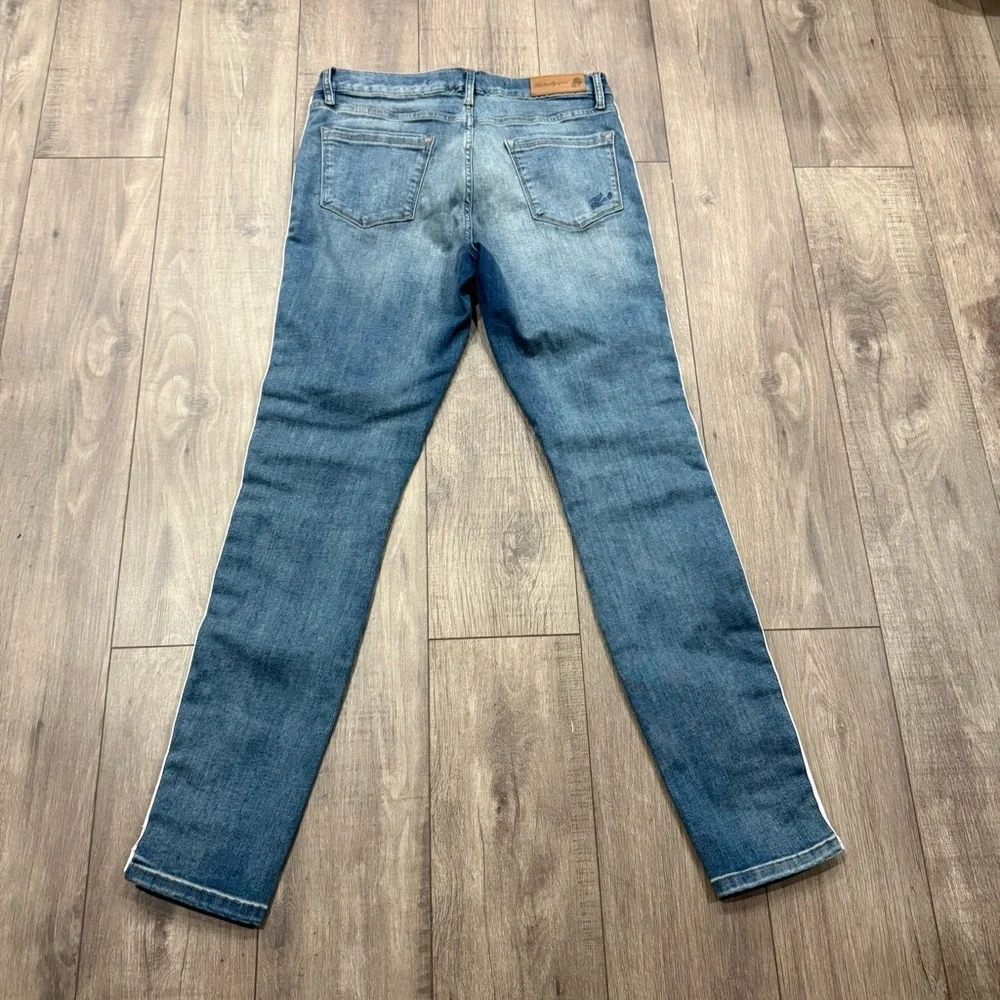 Karl Lagerfeld Paris Skinny Logo Taping Mid Rise Jean Size 6 Modern Lux Chic - Picture 4 of 8